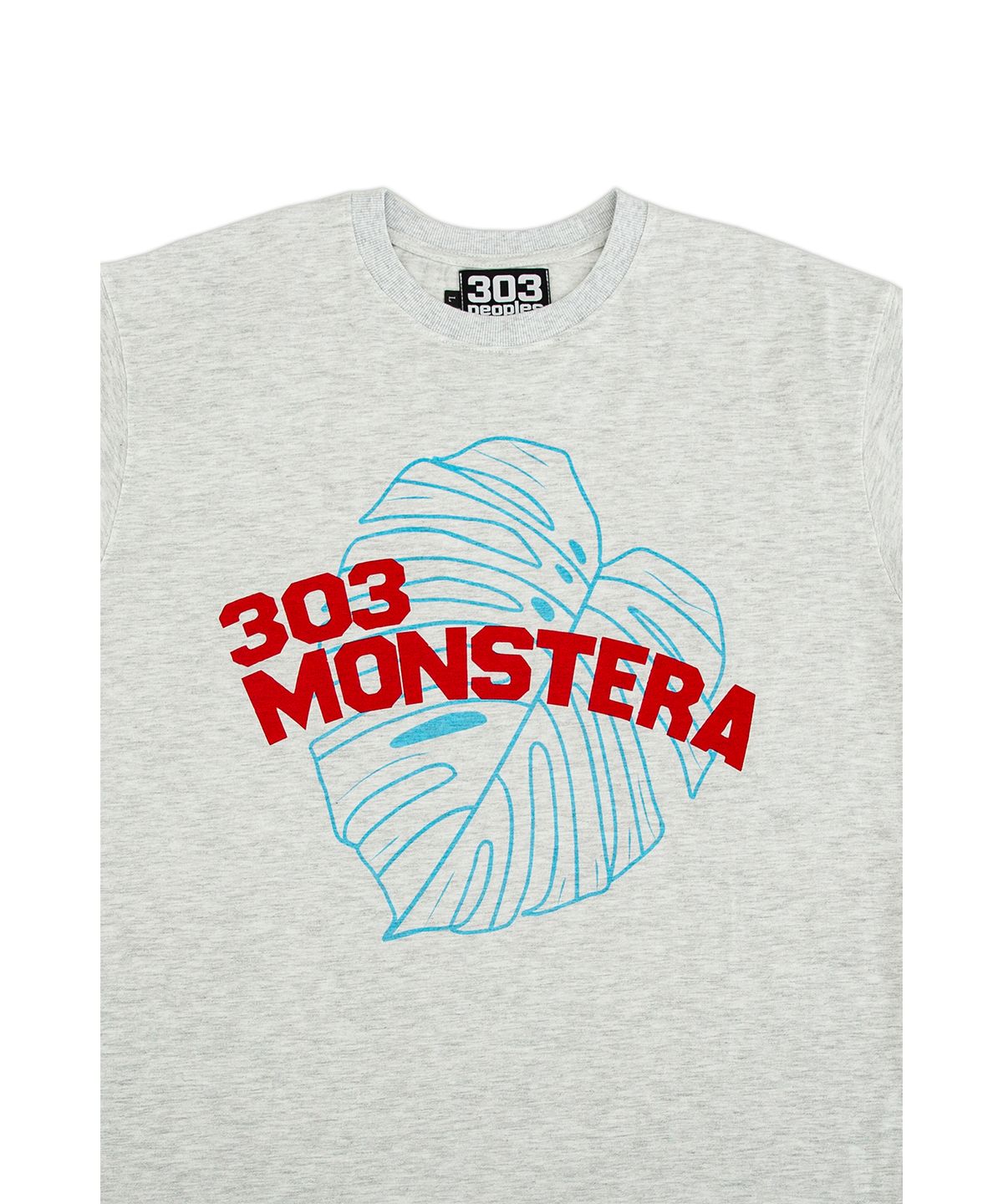 303피플즈(303PEOPLES) STS22019 303 빅 몬스텔라 티셔츠 레드/블루