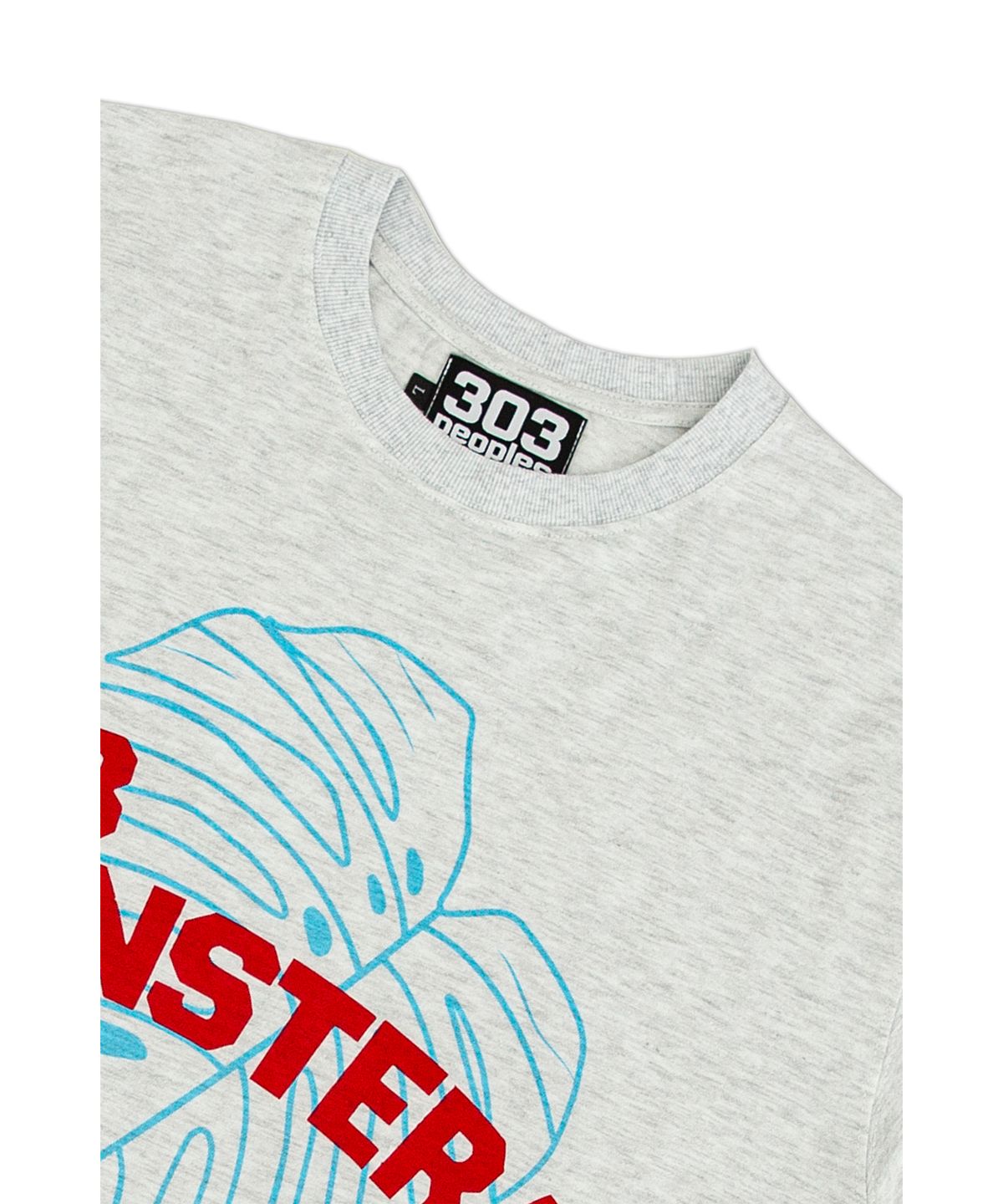 303피플즈(303PEOPLES) STS22019 303 빅 몬스텔라 티셔츠 레드/블루
