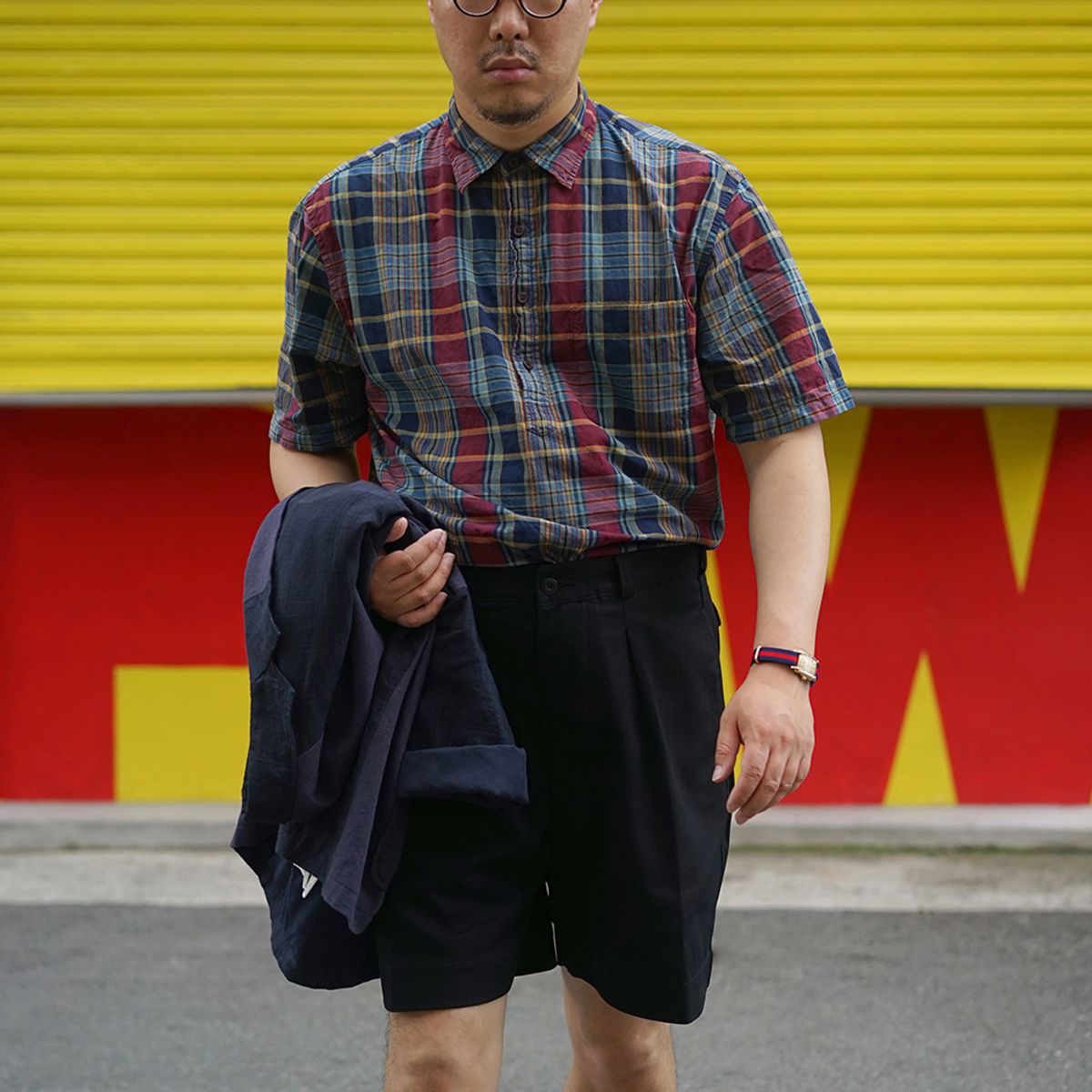 와이엠씨엘케이와이(YMCL KY) French M-52 Chino Short Pants - Black