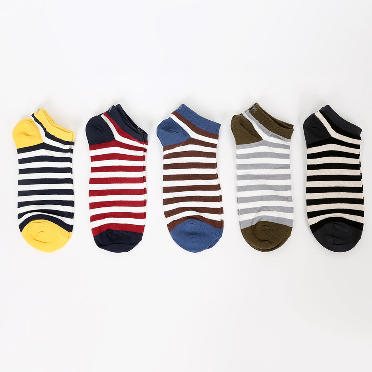 삭스에이(SOCKSA) [10PACK] 베이직 200N 링글배색 쇼트 발목 양말