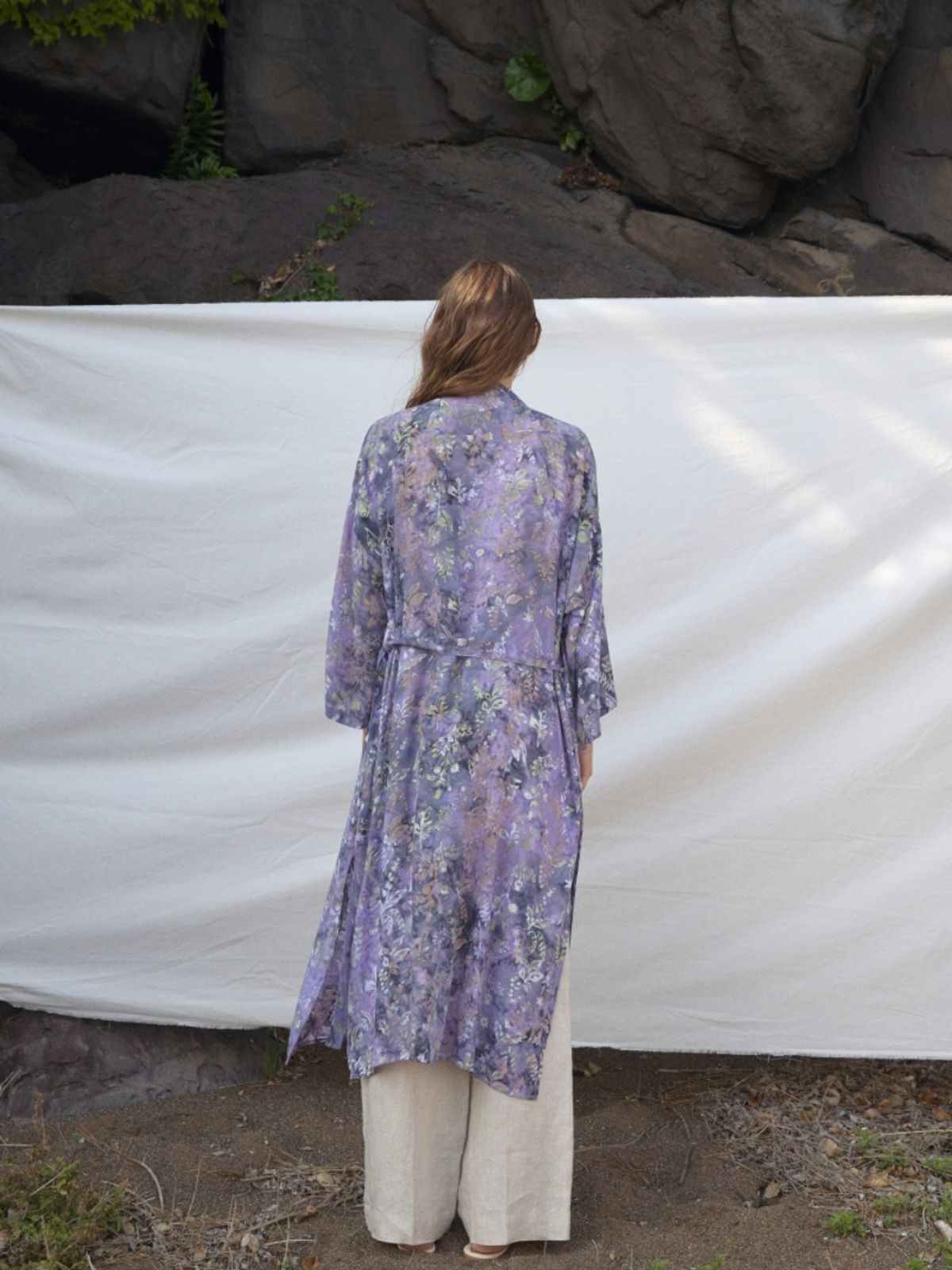 멧앤멜(MATT AND MEL) [Maxi Robe] Plants - Lilac