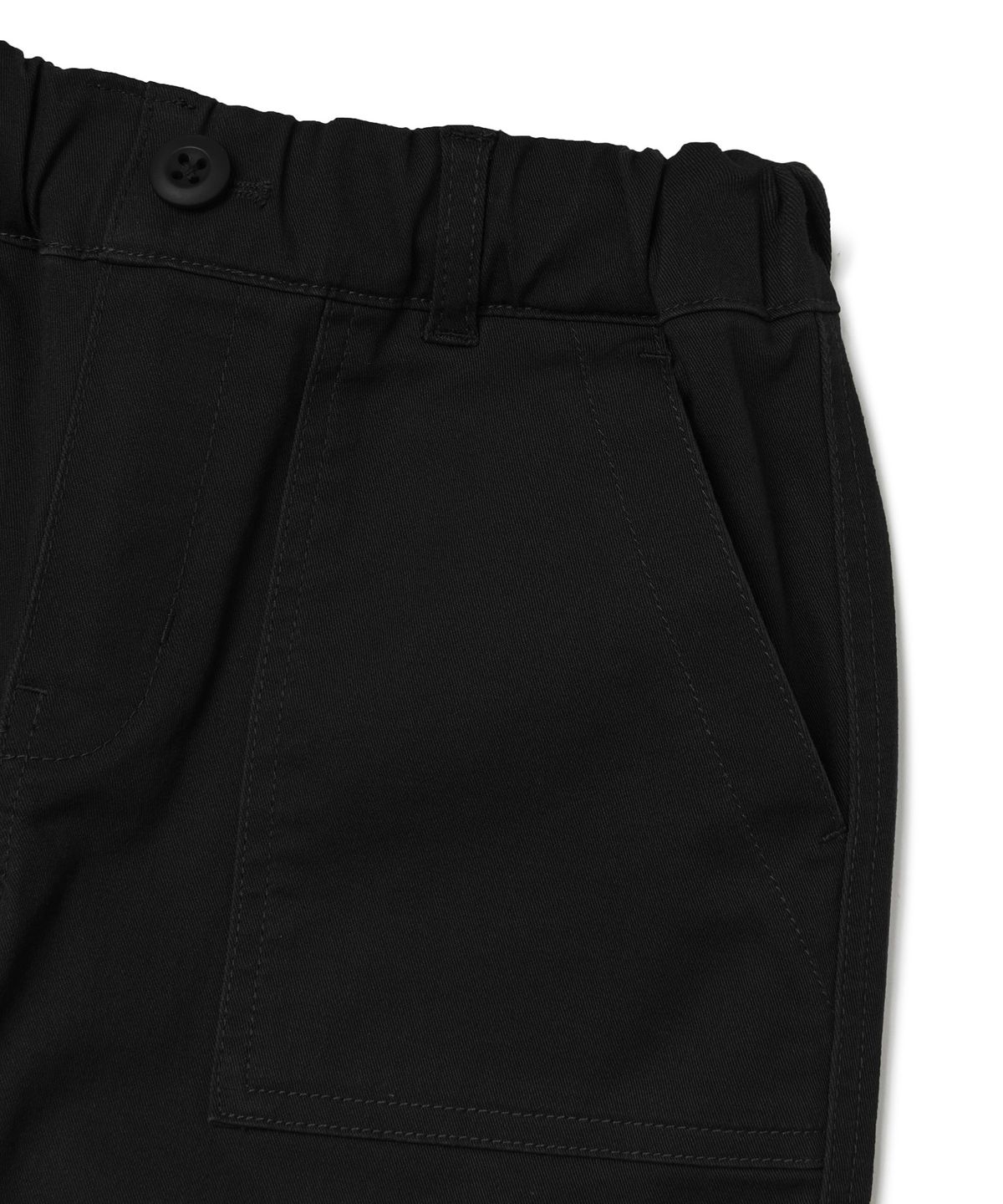 무신사 스탠다드 키즈(MUSINSA STANDARD KIDS) 퍼티그 밴딩 팬츠 [블랙]