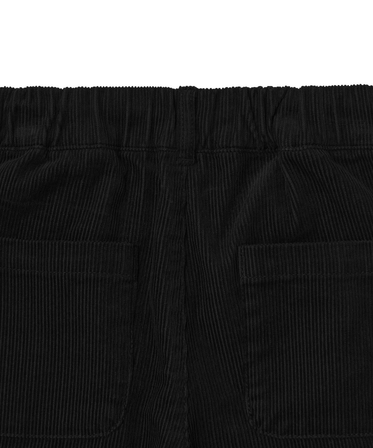 무신사 스탠다드 키즈(MUSINSA STANDARD KIDS) 레귤러 핏 밴딩 코듀로이 팬츠 [블랙]