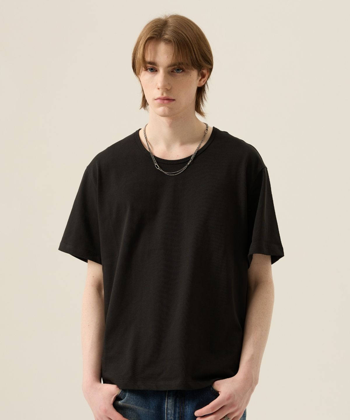 메종미네드(MAISON MINED) [3COLOR] BASIC U NECK