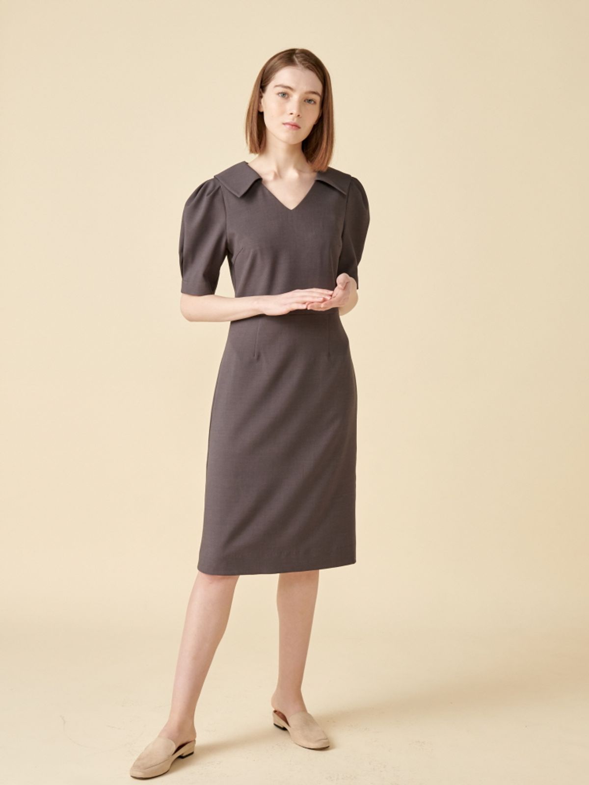 코엣(COETT) 제인 원피스 Coett Jane Dress 차콜
