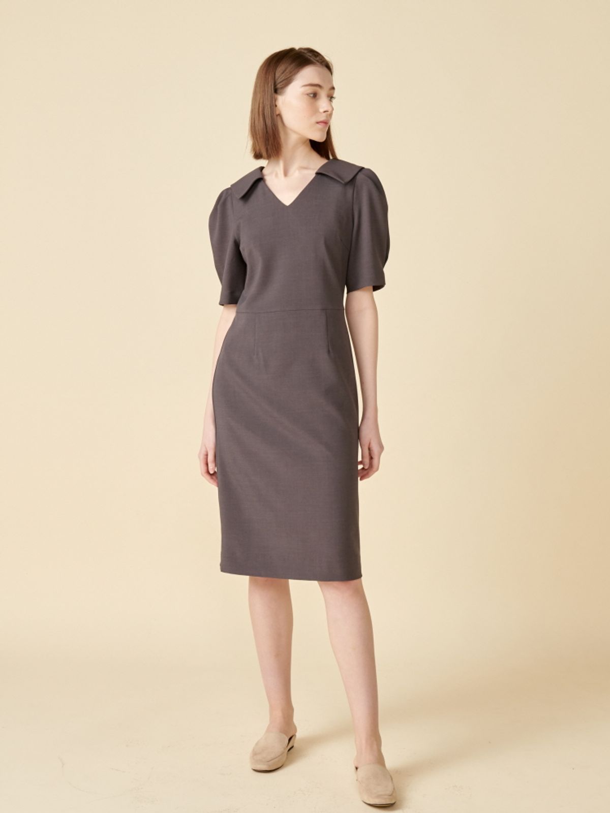 코엣(COETT) 제인 원피스 Coett Jane Dress 차콜