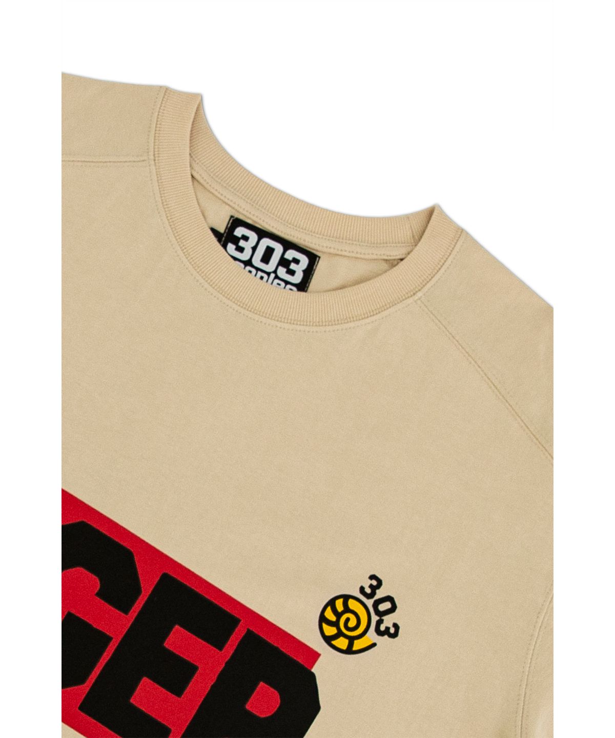 303피플즈(303PEOPLES) STS22013 타이거 88 오피 티셔츠 베이지