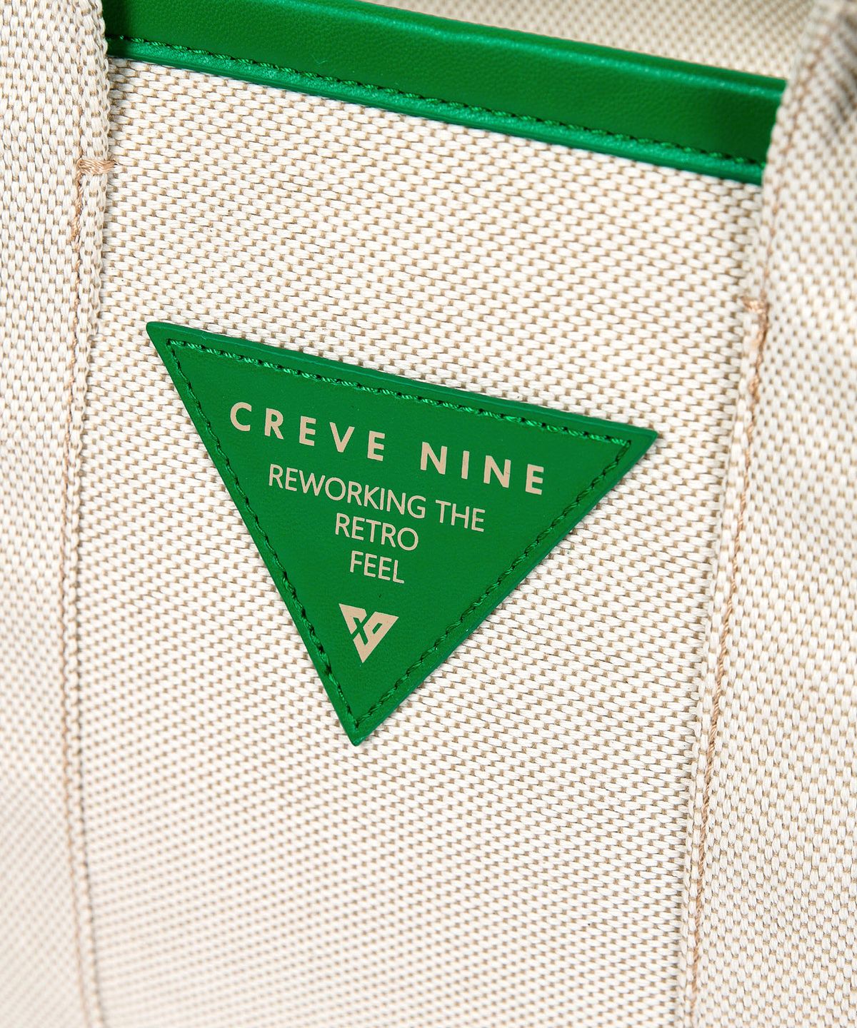 크리브나인(CREVE9) 트래블 캔버스 토트백 GREEN