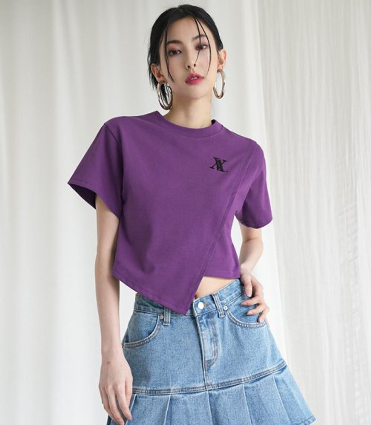 어반드레스(AVANDRESS) Diagonal T-shirt AV - 6COL
