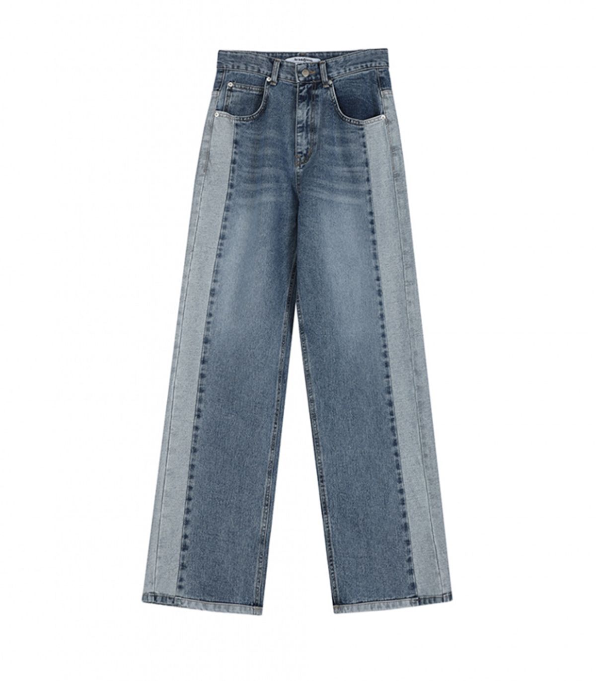 어반드레스(AVANDRESS) two-tone wide pants BLUE