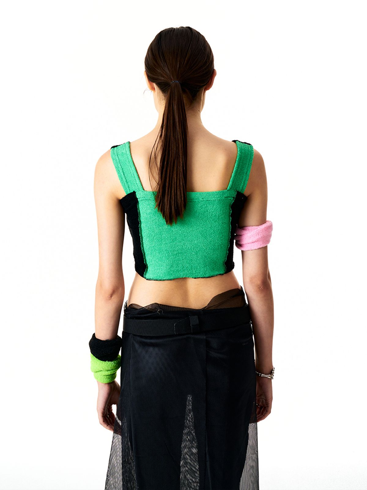 와이이이엘(YEEL) Contrast Terry Top Green