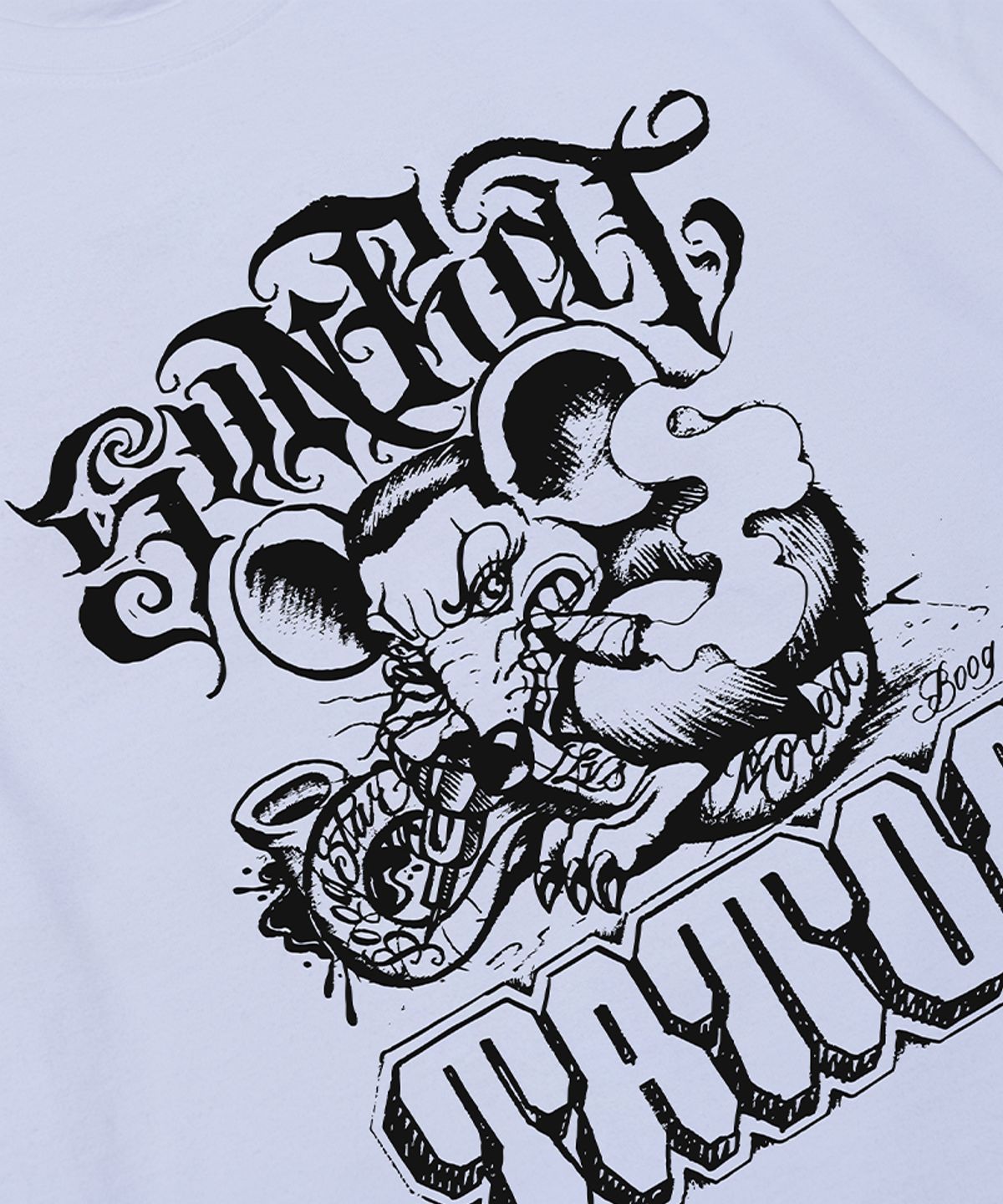 아티스트웨어(ARTISTWEAR) [ATW X BOOGSTAR] 부그스타 레전드 반팔티_WH