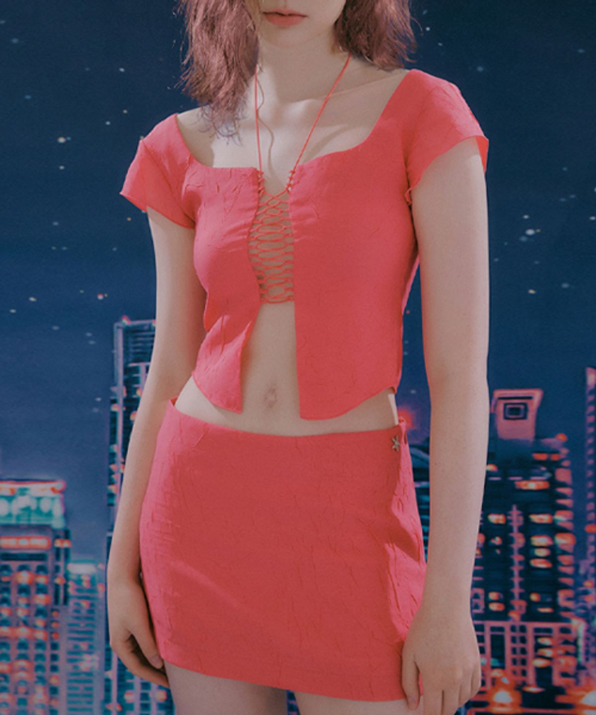 익스파이어드걸(EXPIRED GIRL) Juliette Skirt Pink