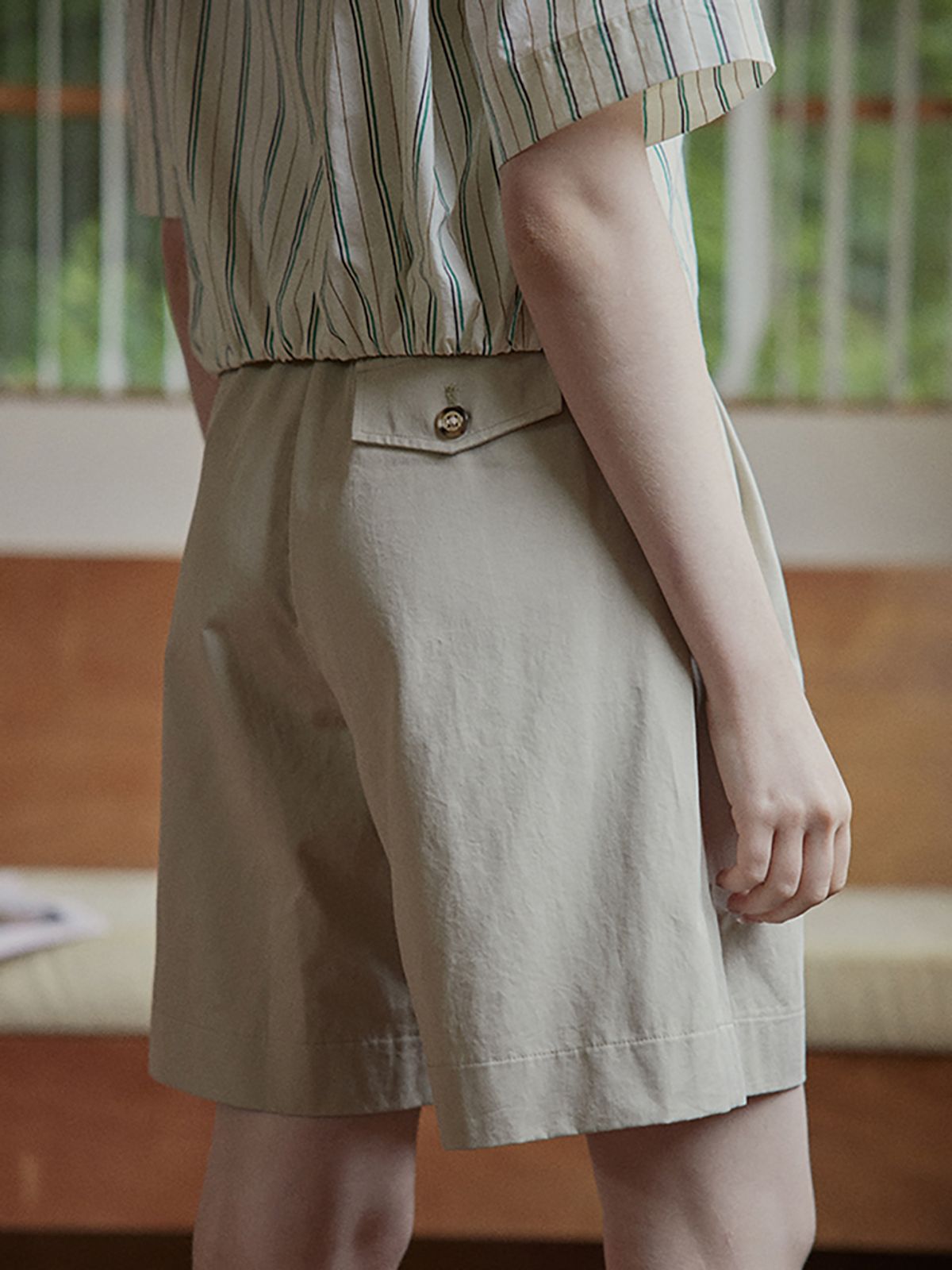 프라우드 마리(PROUD MARY) Mary cowboy wide fit banding half-pants