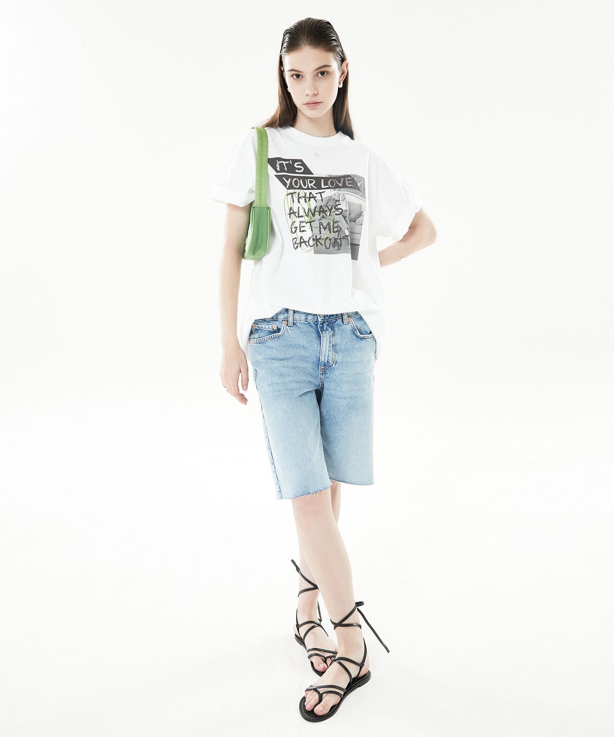 라티젠(LARTIGENT) LLS NYLON BAG(GREEN)