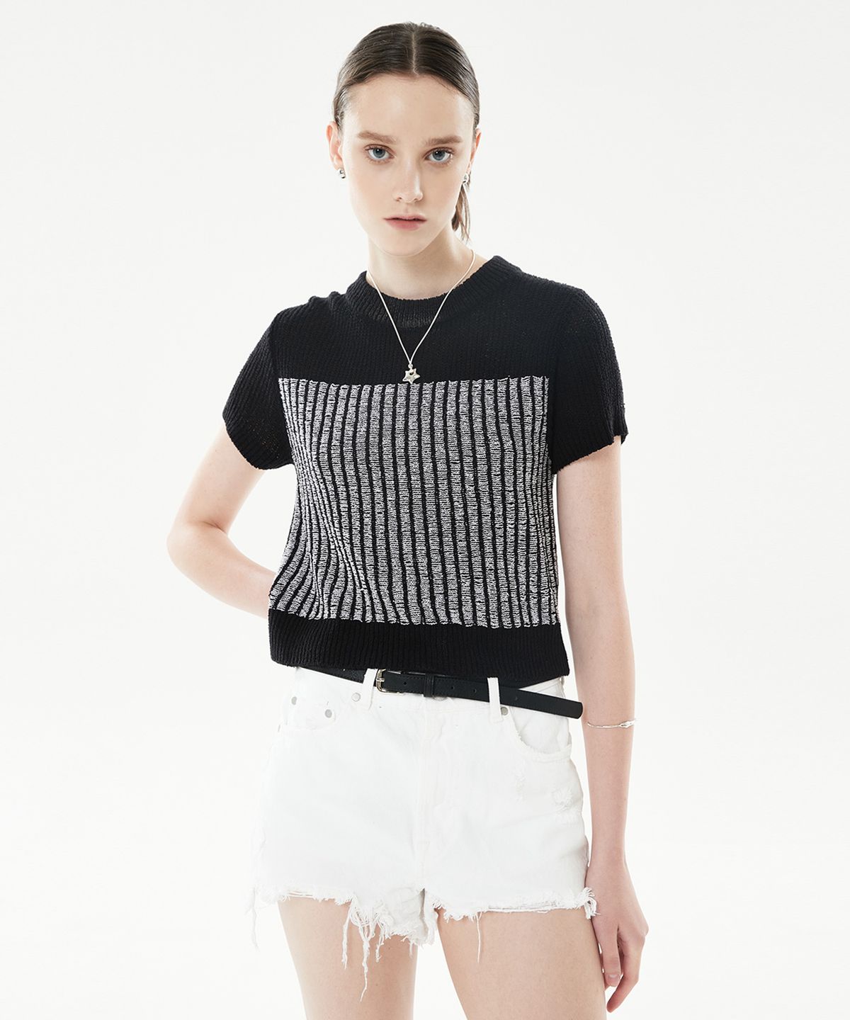 라티젠(LARTIGENT) LLS BOUCLE KNIT(BLACK)