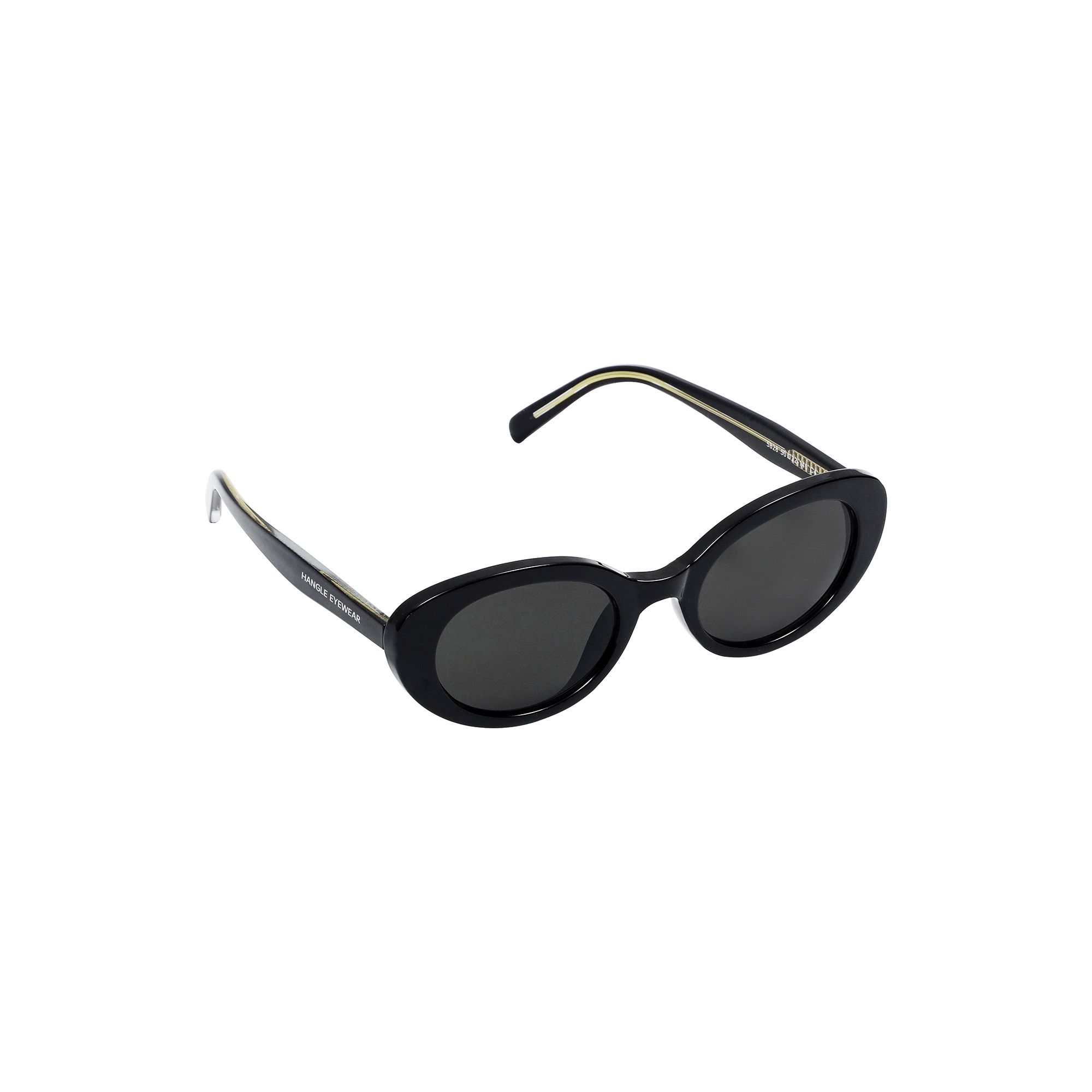 ★HANGLE EYEWEAR★ Lie Ha Geum Sunglasses Black MUSINSA | HANGLE EYEWEAR Korean Oval Sunglasses Black