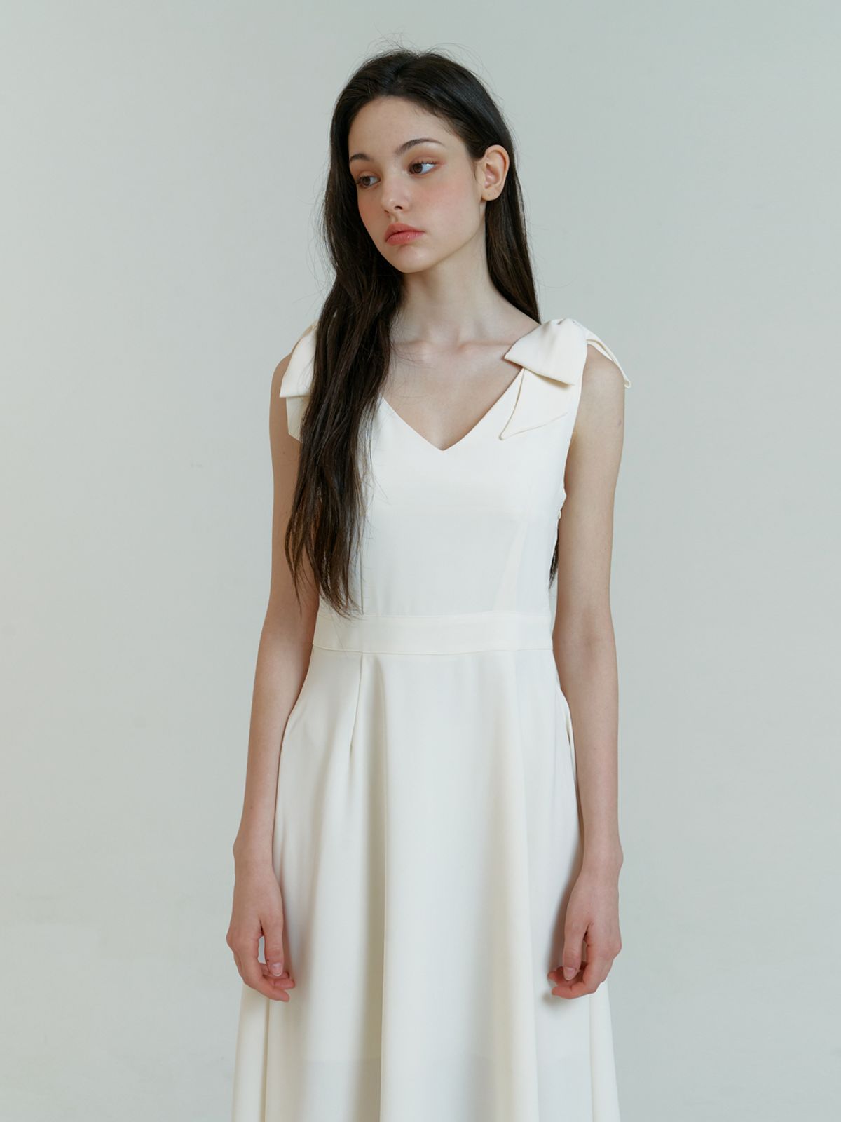 카인더베이비(KINDABABY) Cream Ivory Bella Double Ribbon One Piece