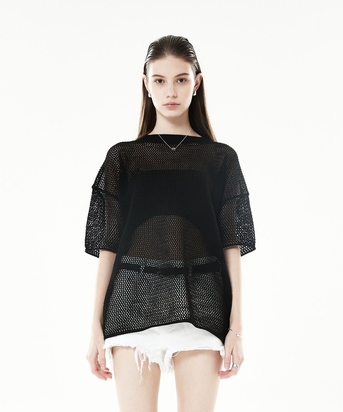 라티젠(LARTIGENT) LLS NET KNIT(BLACK)