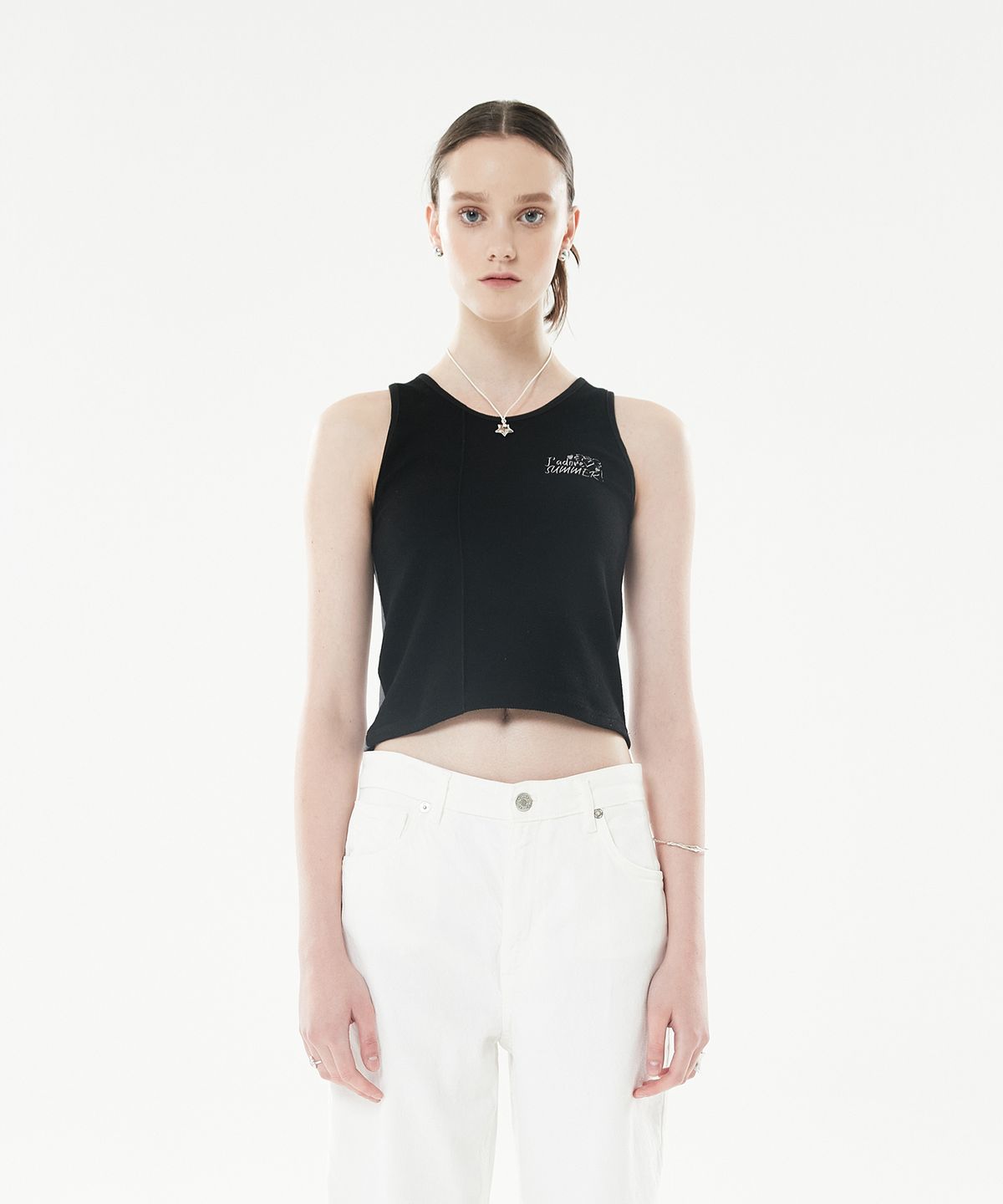 라티젠(LARTIGENT) LLS COLOR BLOCK SLEEVELESS(BLACK)