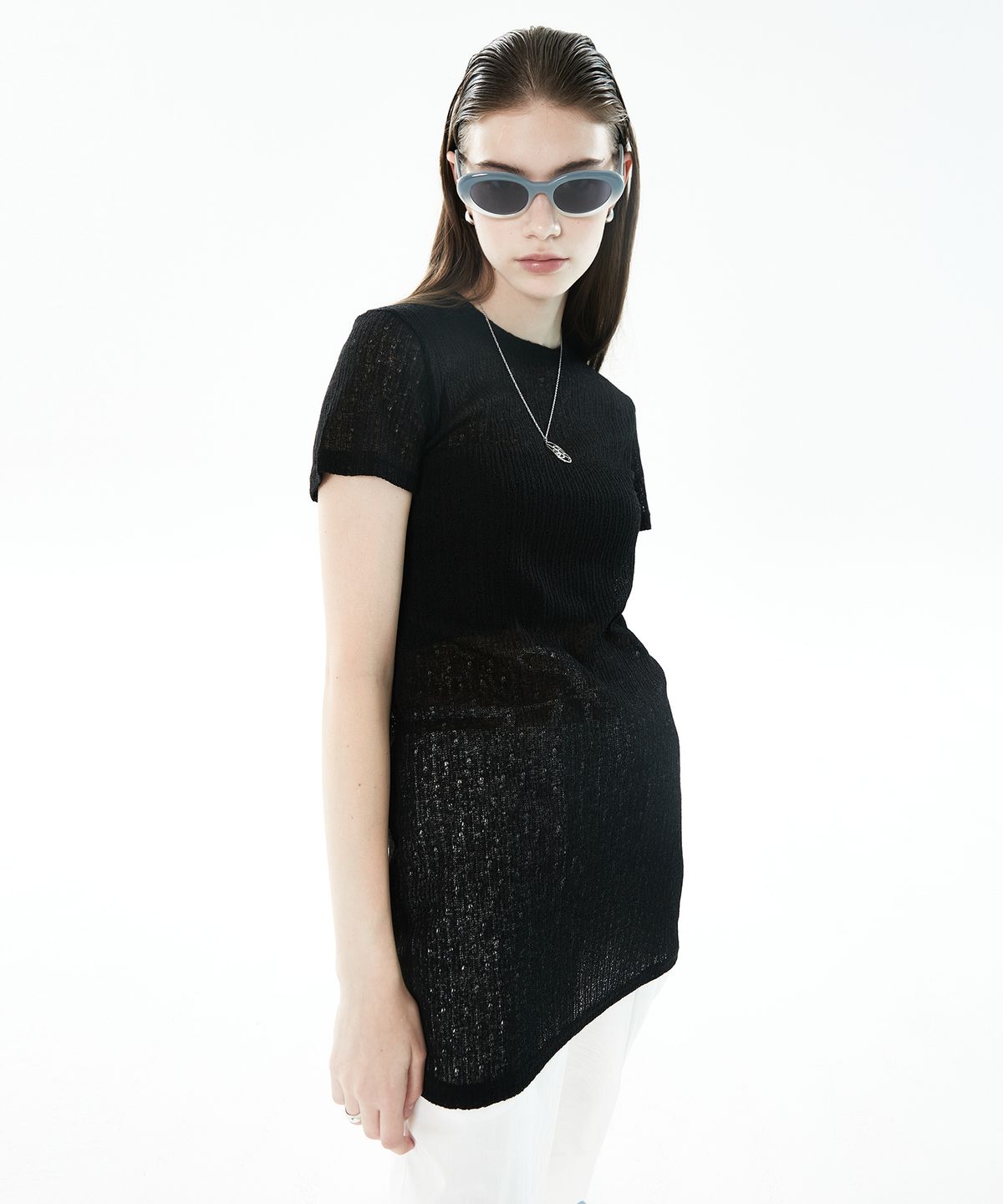 라티젠(LARTIGENT) LLS KNIT DRESS(BLACK)