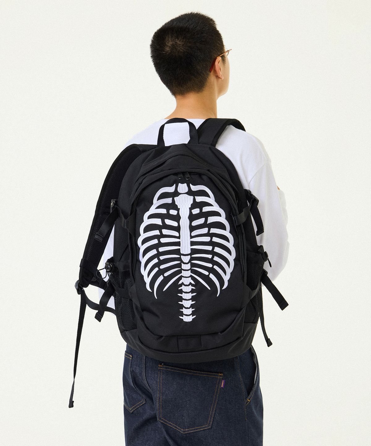 라퍼(LAUGHER) BONE BACKPACK - BLACK
