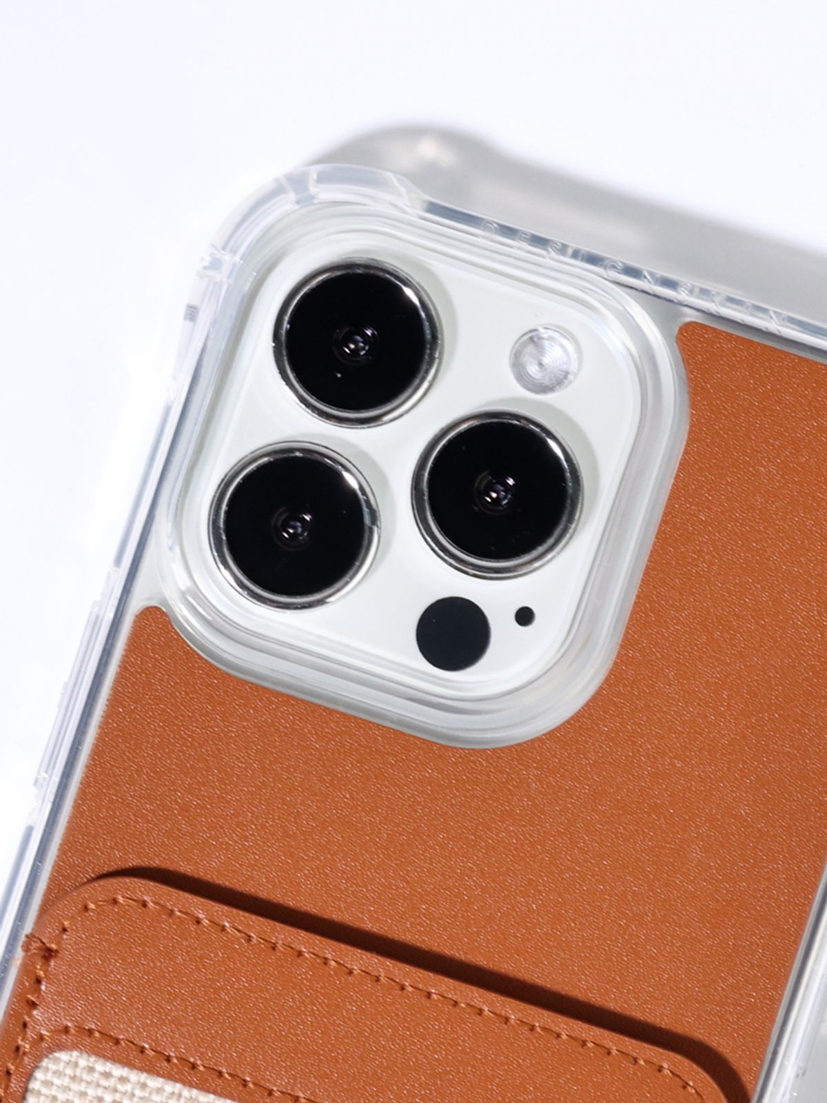 디자인스킨(DESIGNSKIN) 캔버스 레더 포켓 카드수납 케이스 브라운