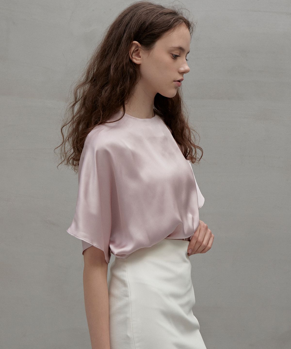 랭5(LANG5) [KALE] OVER-FIT BLOUSE [케일] 오버핏 블라우스
