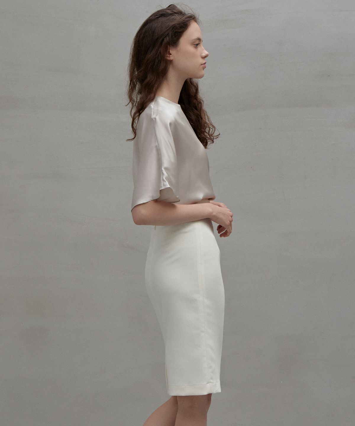 랭5(LANG5) [KALE] OVER-FIT BLOUSE [케일] 오버핏 블라우스