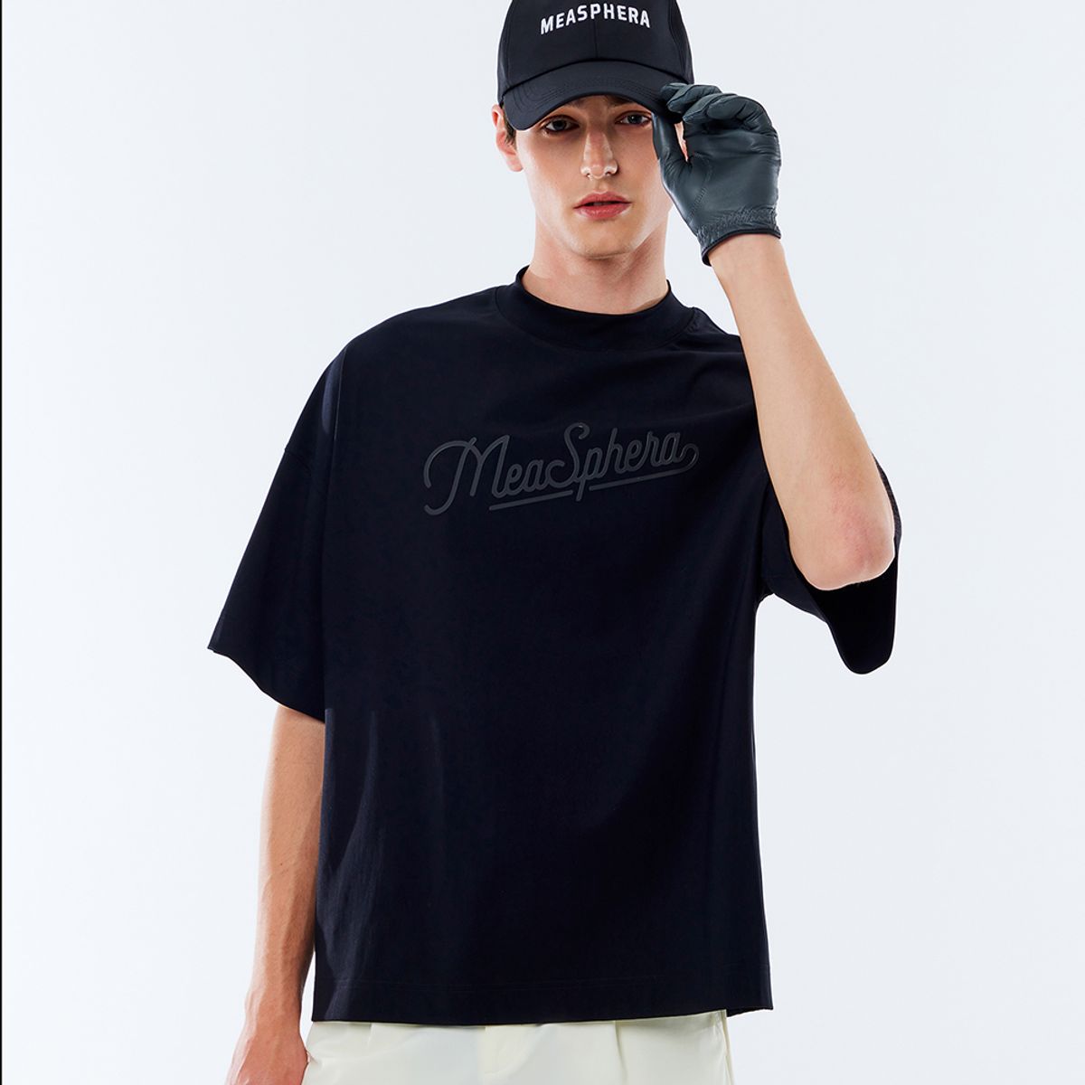미스페라(MEASPHERA) MEN OVER-FIT T-SHIRT BLACK