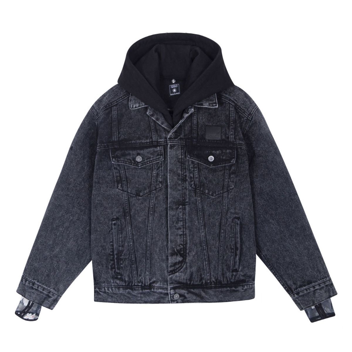 모빈스알(MOVINS.R) AURA SHOOTING STAR STONE WASHED DENIM JACKET