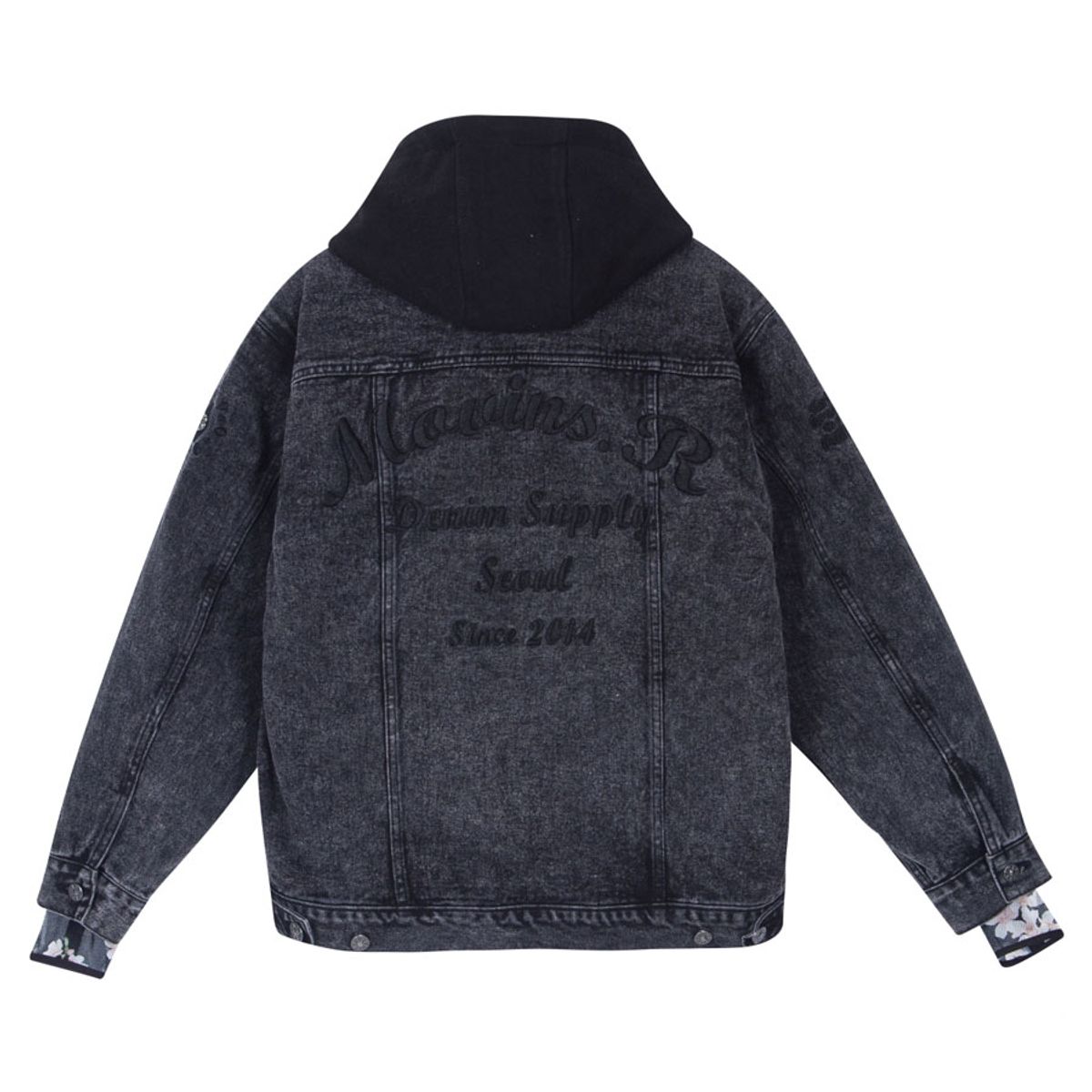 모빈스알(MOVINS.R) AURA SHOOTING STAR STONE WASHED DENIM JACKET