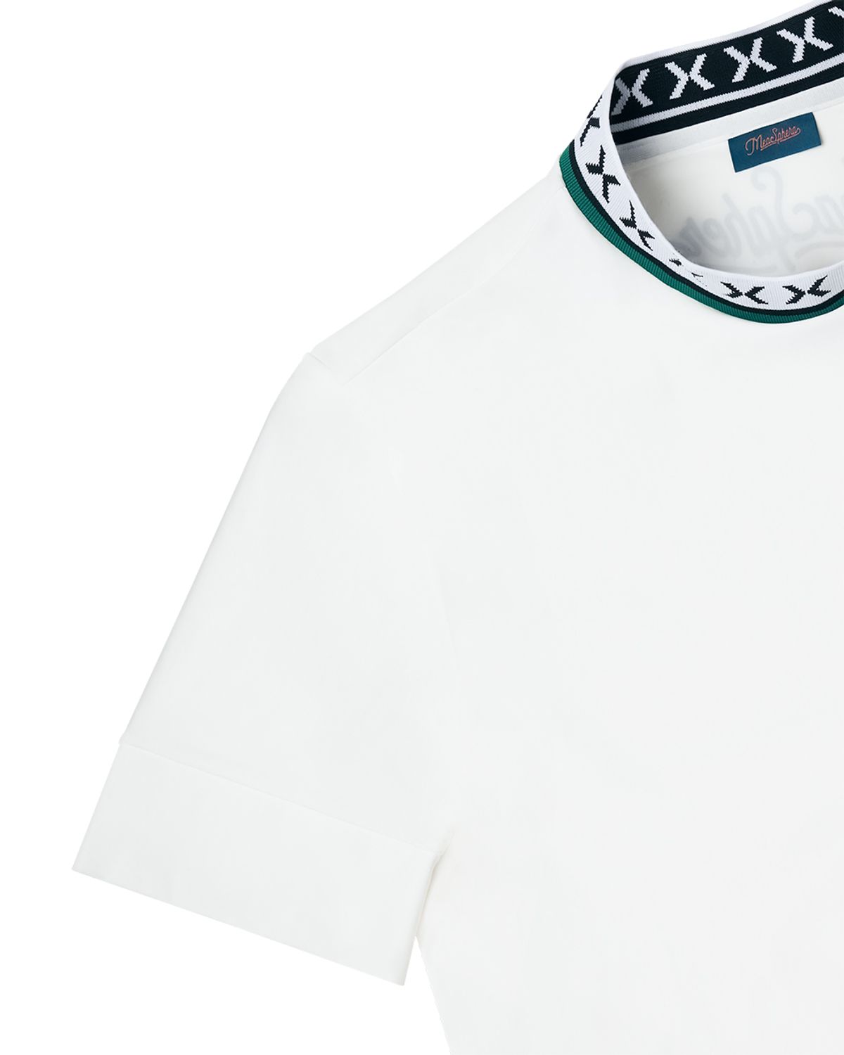 미스페라(MEASPHERA) MEN SLIM-FIT HIGH NECK T-SHIRT WHITE