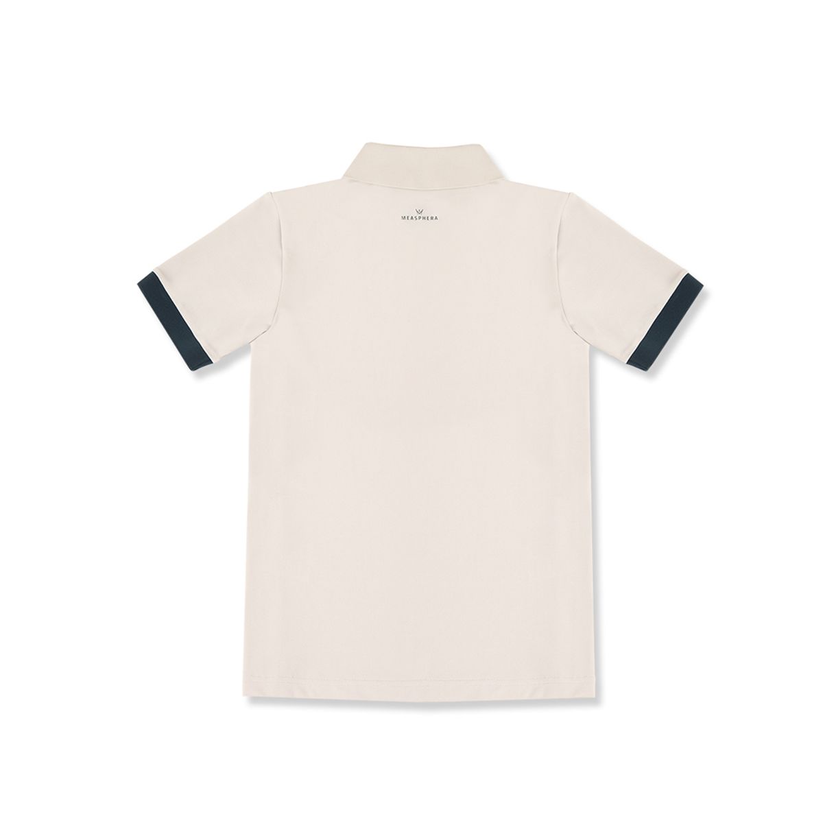 미스페라(MEASPHERA) WOMEN REGULAR-FIT OPEN COLLAR POLO SHIRT BEIGE