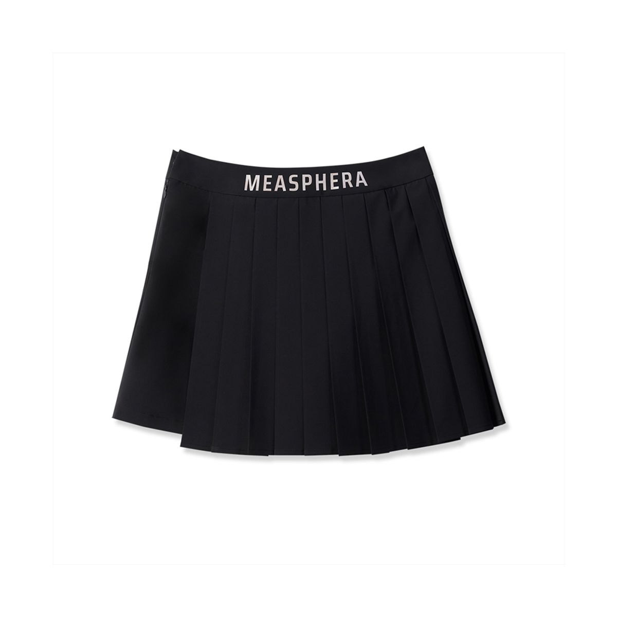 미스페라(MEASPHERA) WOMEN PLEATS WRAP SKIRT BLACK