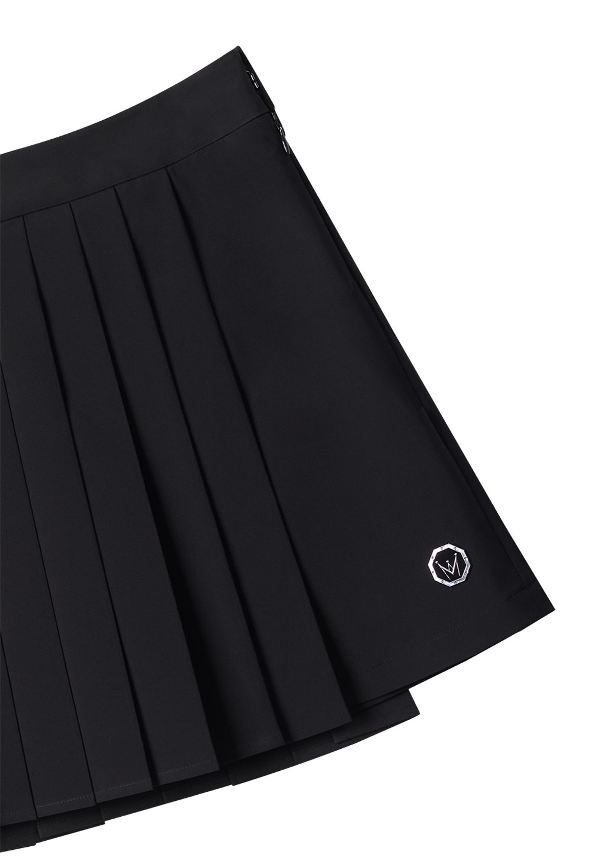 미스페라(MEASPHERA) WOMEN PLEATS WRAP SKIRT BLACK