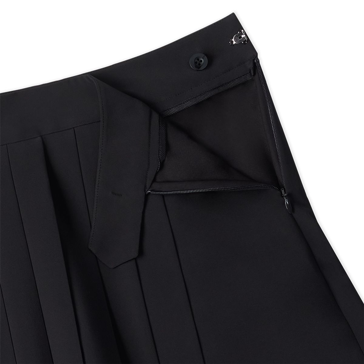 미스페라(MEASPHERA) WOMEN PLEATS WRAP SKIRT BLACK