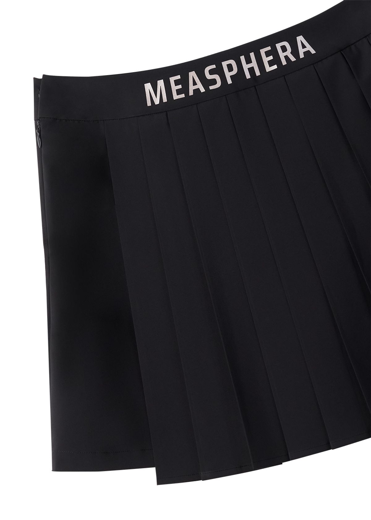 미스페라(MEASPHERA) WOMEN PLEATS WRAP SKIRT BLACK