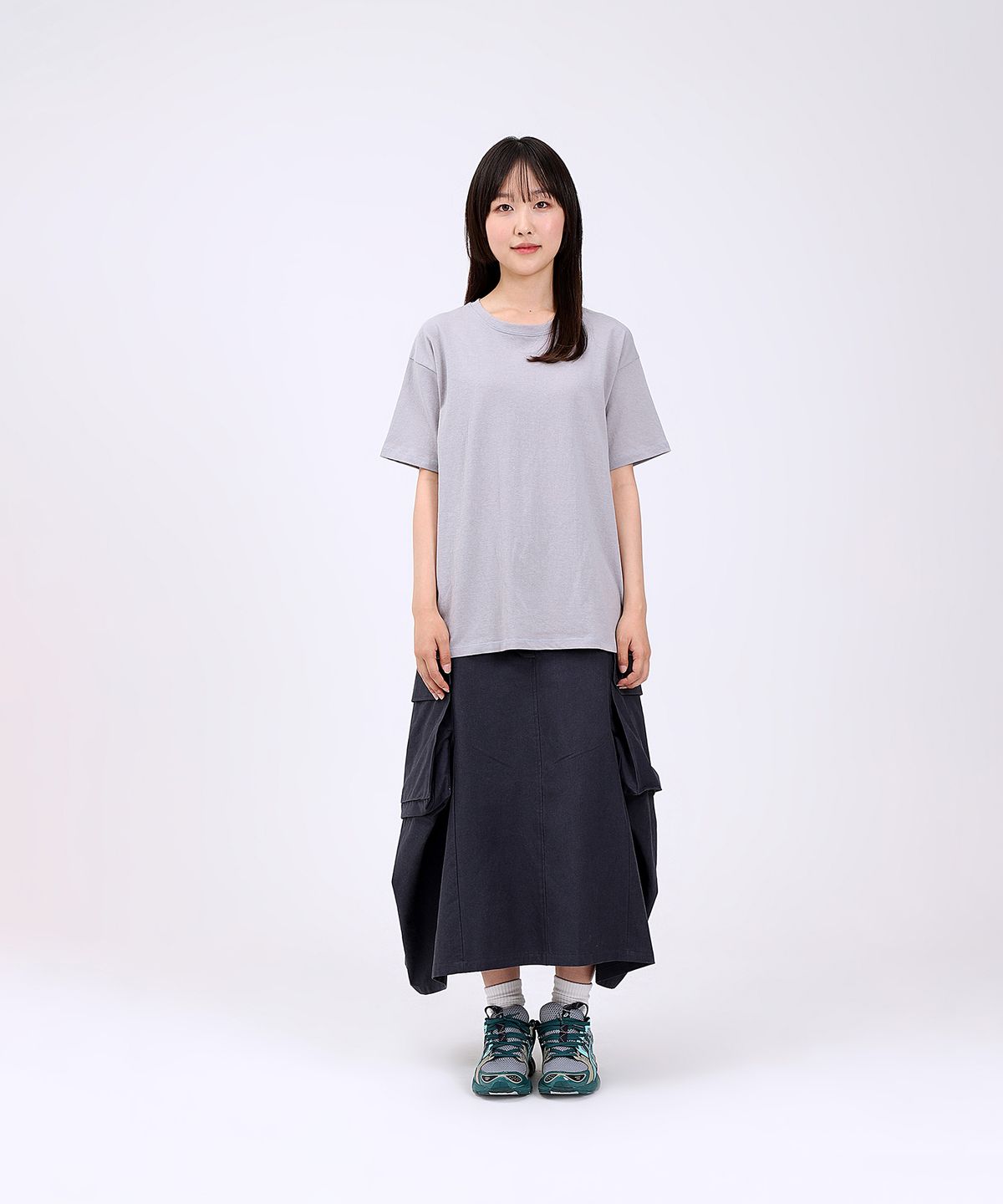 플로피엔디스크(FLOPPY&DISK) Basic stitch tee_gray W