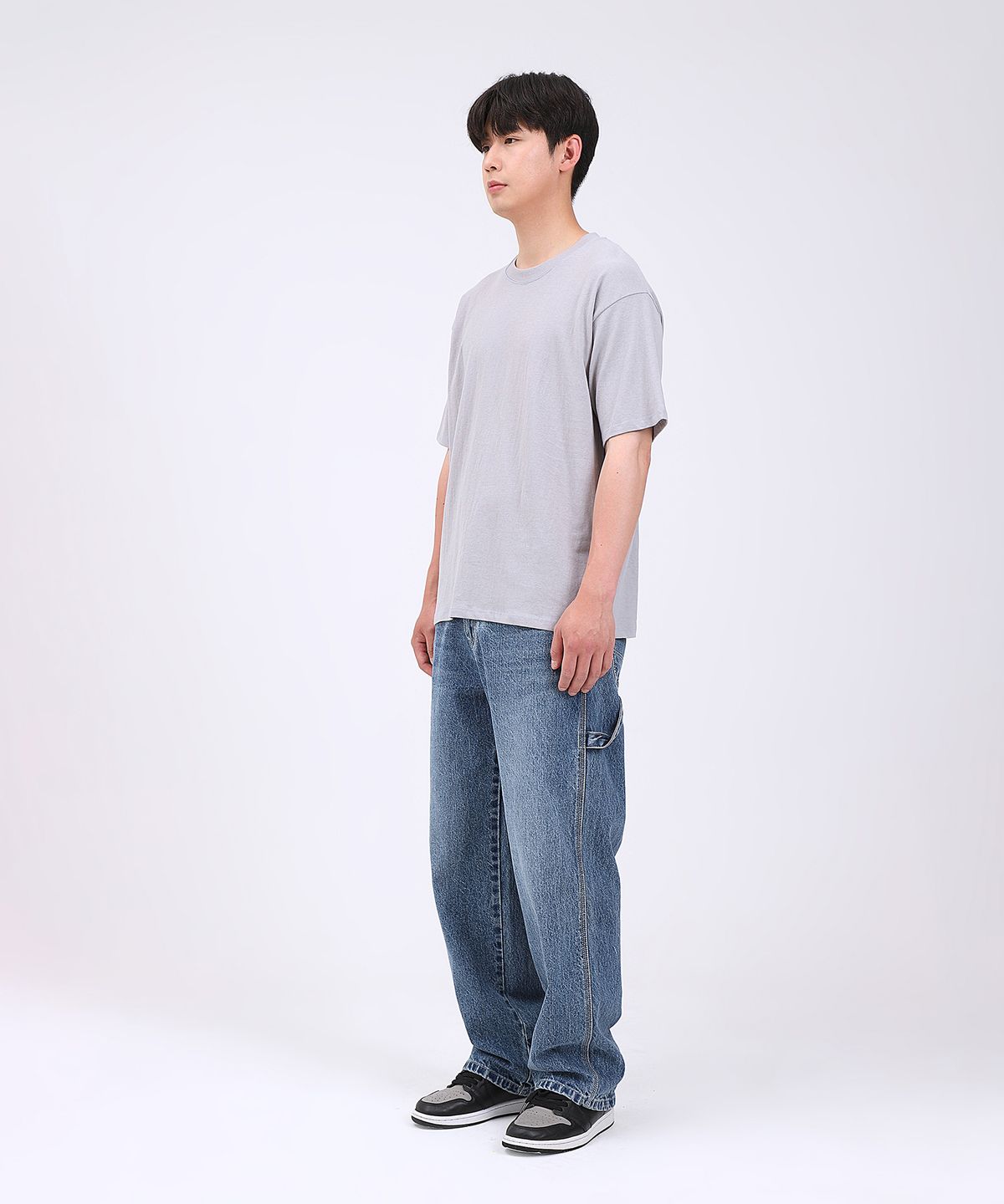 플로피엔디스크(FLOPPY&DISK) Basic stitch tee_gray M