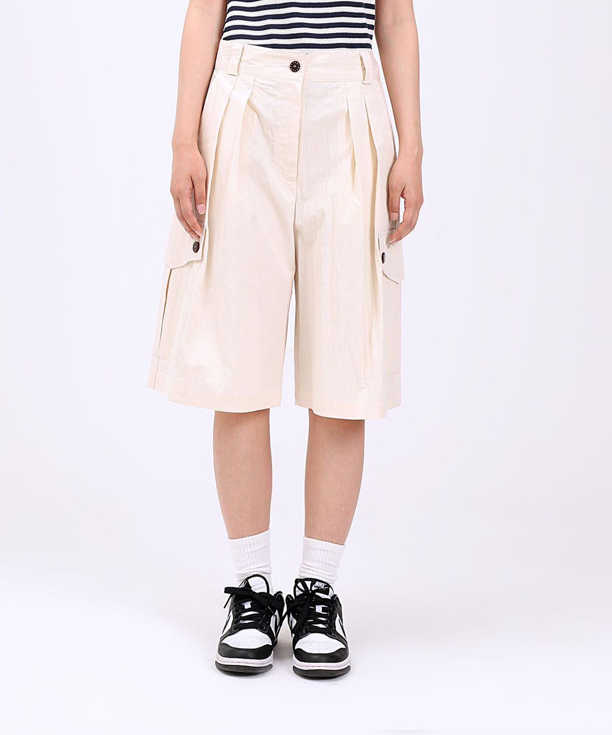 플로피엔디스크(FLOPPY&DISK) Wide Cargo pants_cream