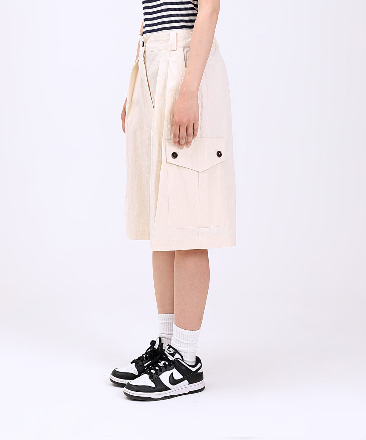 플로피엔디스크(FLOPPY&DISK) Wide Cargo pants_cream