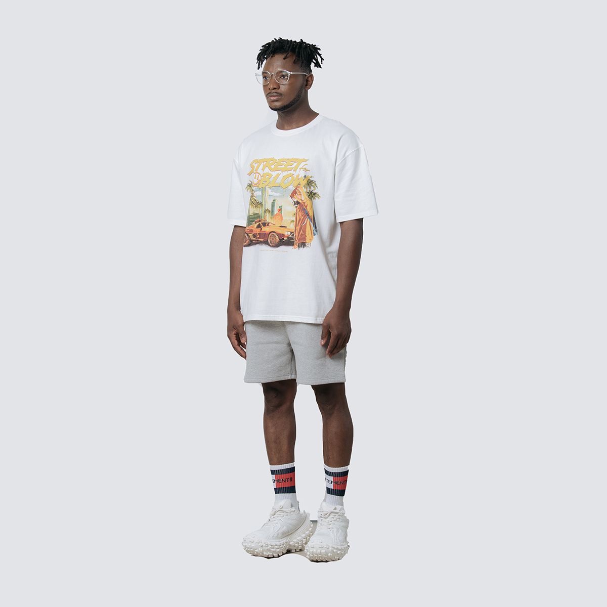 블로우(BLOW) Street Art Work YELLOW T-Shirts