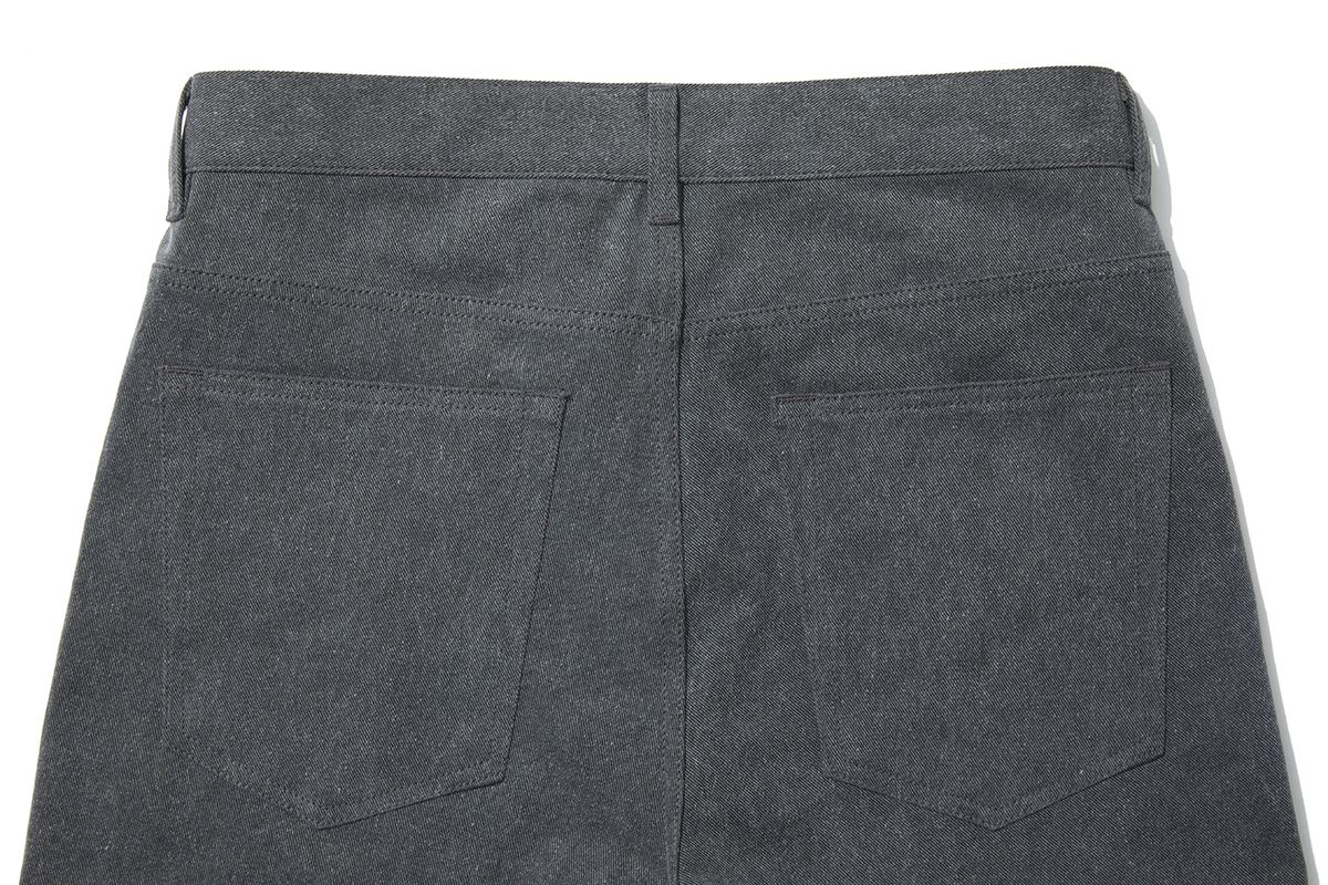 시티스트리트(CITY STREET) VINTAGE ONE TUCK PIGMENT SHORTS - DARK GRAY