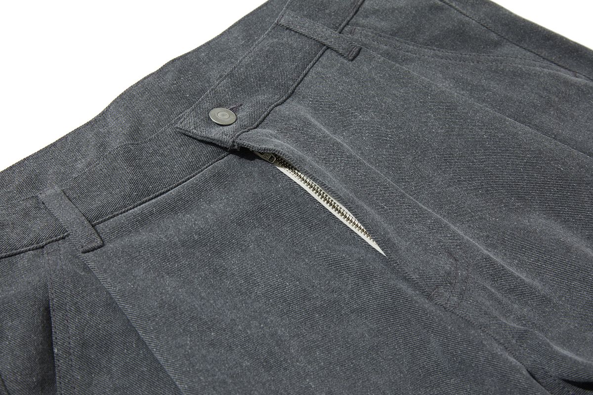 시티스트리트(CITY STREET) VINTAGE ONE TUCK PIGMENT SHORTS - DARK GRAY