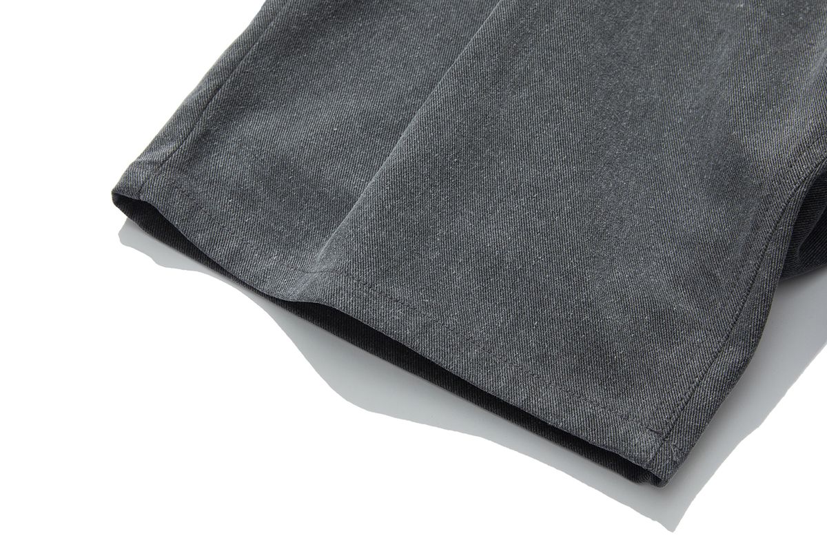 시티스트리트(CITY STREET) VINTAGE ONE TUCK PIGMENT SHORTS - DARK GRAY