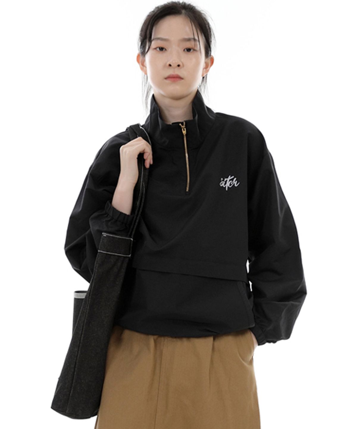 세인트크루(SAINTCREW) 펜타곤 포켓 빅사이즈 에코백 PP-108 블랙 데님 WHS