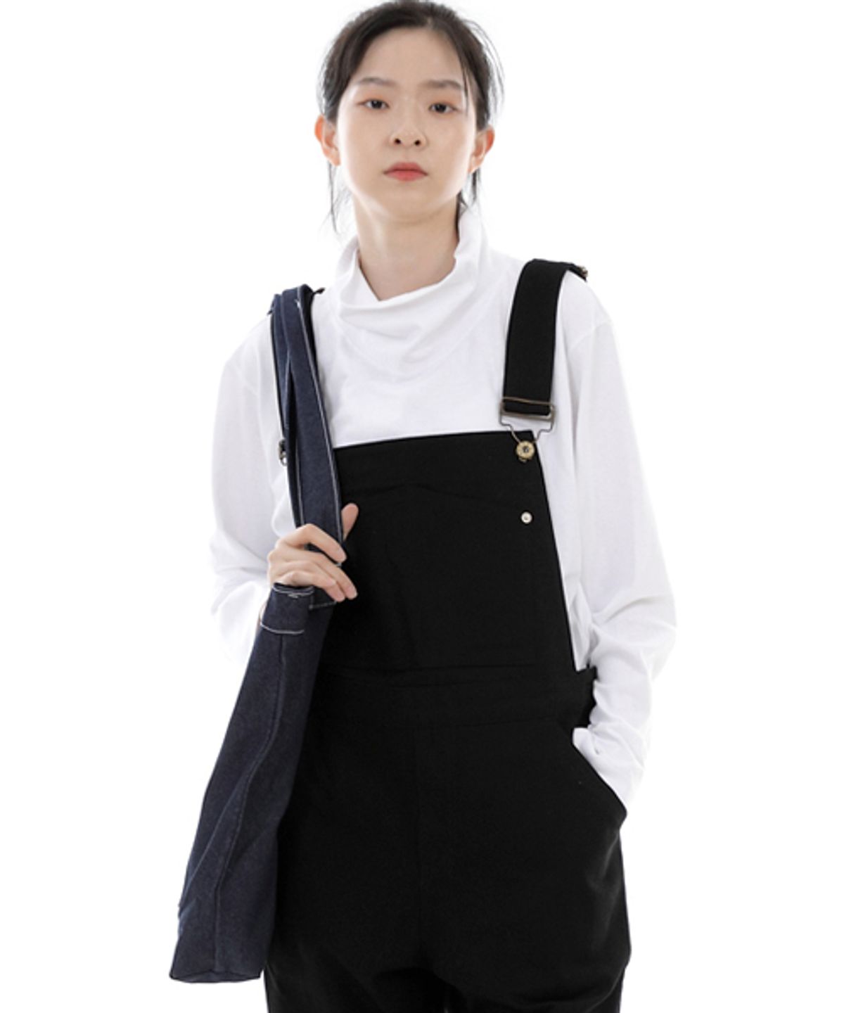 세인트크루(SAINTCREW) 펜타곤 포켓 빅사이즈 에코백 PP-108 인디고 데님 WHS