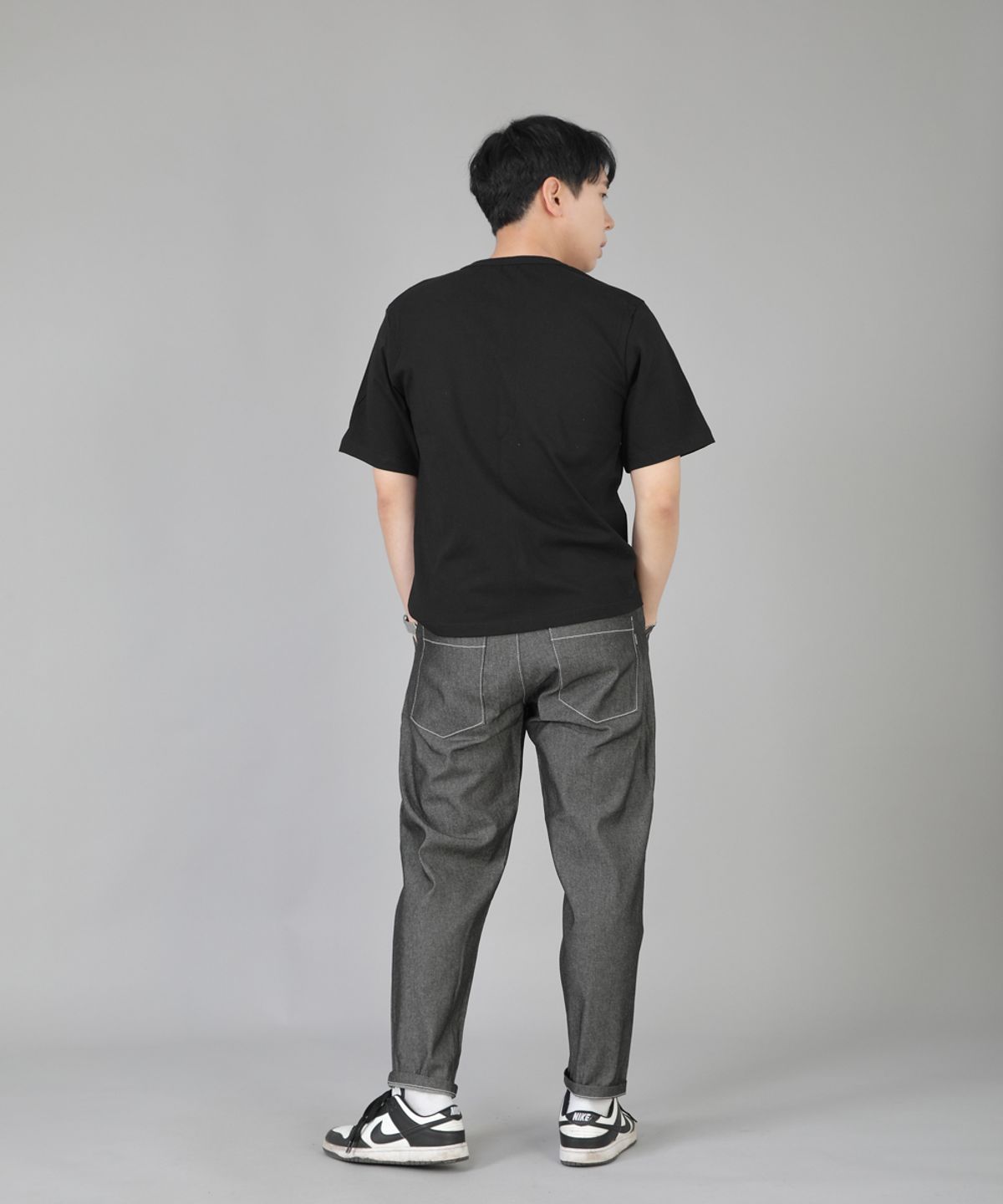 세인트크루(SAINTCREW) 브리지필 밴딩팬츠 BWD-324  그레이블랙 데님 WHS