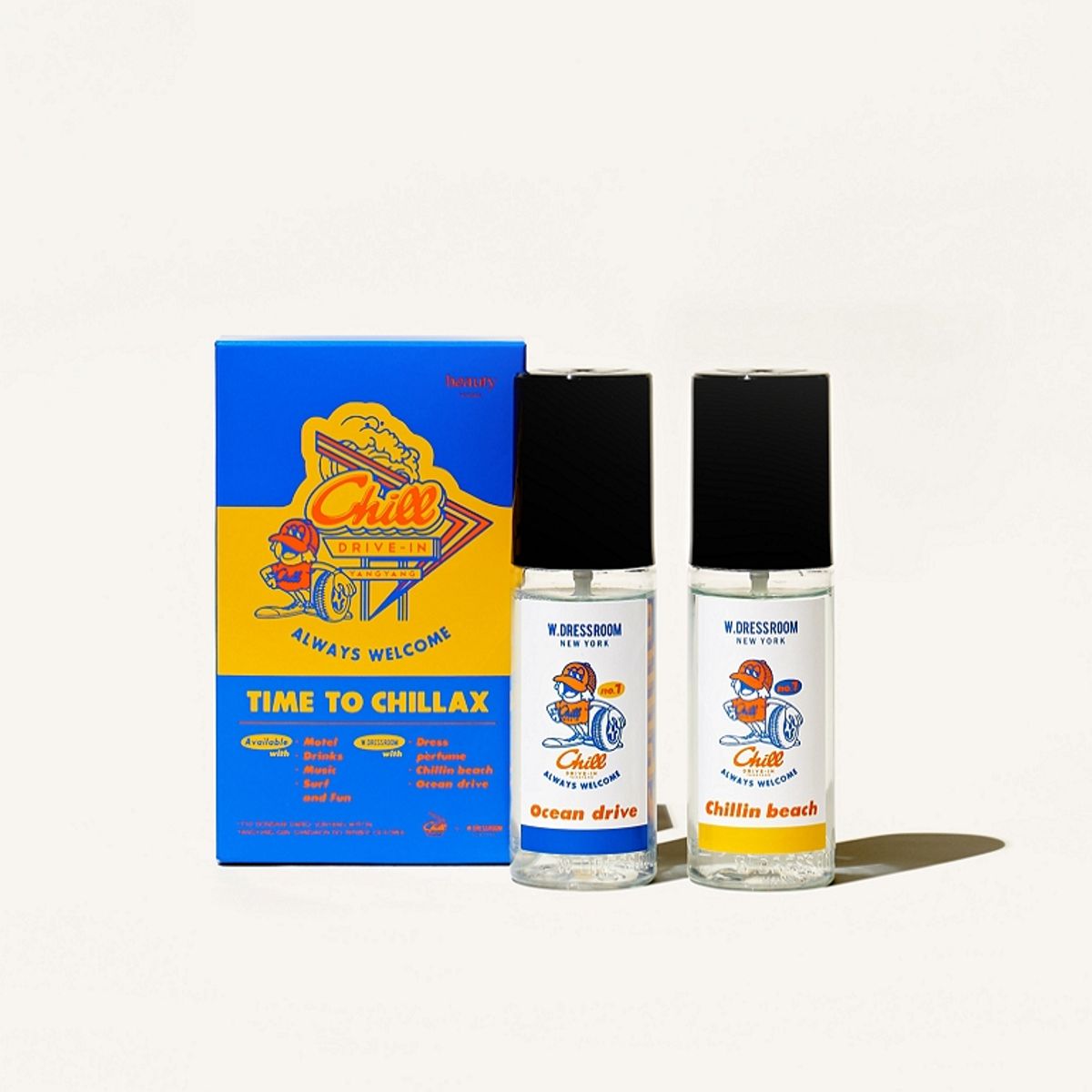 더블유드레스룸(W.DRESSROOM) 더블유드레스룸 x 칠드라이브인 컬래버레이션 드레스 퍼퓸 70ml 2종 세트